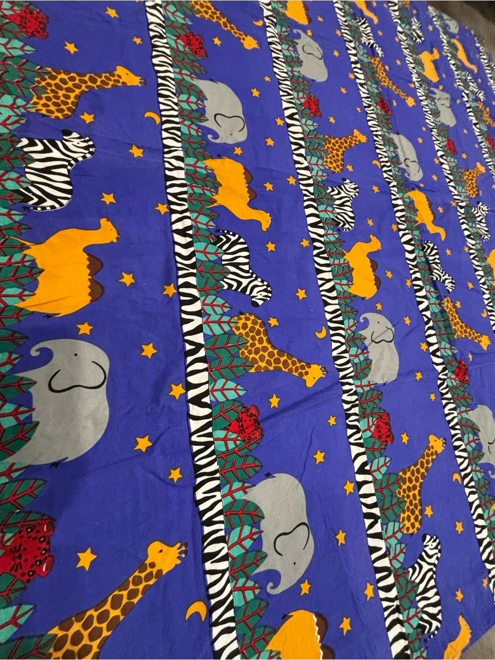 Pier1 Safari  Cotton Animal zebra camel giraffe shower curtain